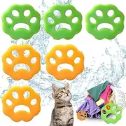 6 Pcs Pet Hair Remover for Laundry, Reusable Lint Catcher, Dogs and Cats Hair Remover, for Bedding, Clothes, Sofa Cover, Washing Machine and Dryer