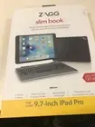Zagg Slim Book iPad Pro 9.7" Backlit Wireless Keyboard Folio Case Detachable New