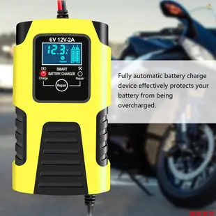 casytw摩托車電池充電器6V/2A 12V/2A全自動