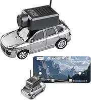 Mini FPV Remote Control Camera Car Gyro Version, 1:64 4x4 Full Scale Rc Cars, 2.4GHz WiFi, 720P HD Camera Transmission Photo and Video, 30m Range, Silver