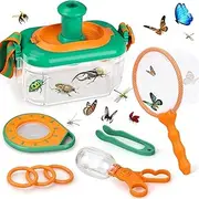 Bug Catcher Kit for Science Class Catching with Butterfly Net,Bug Net,Critter Keeper,Butterfly,Magnifying Glass