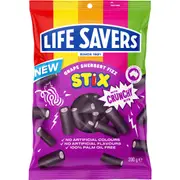 Life Savers Grape Sherbert Fizz Stix 200g