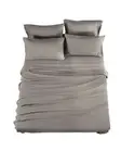 SONORO KATE Grey Bed Sheets Set Microfiber Super Soft 1800 Thread Count Full