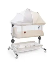 Baby Bassinet Bedside Sleeper, Upgraded Stability Bedside Crib with Full Mesh...
