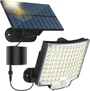 Solar Light 106 LED Motion Sensor Outdoor Wall Security Garden Flood Lamp IP65