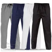 UNISEX CHEF WEAR FOOD HOSPITALITY PANTS TROUSERS - BLACK/NAVY/WHITE/CHECKERED