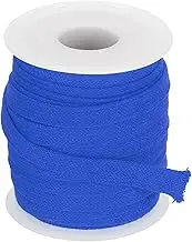 uxcell Flat Drawstring Cord 0.4 Inch x 10 Yd, Soft Cotton Draw String Replacement Rope Cords Roll for Hoodie Sweatpants Shorts Pants Strap Garment, Blue