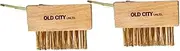 Moss Remover Deck Crevice Cleaning Tool- 2 Paver Brushes Tool for Weeding Between Pavers, Wire Brush with Weed Hook, Deck Cleaner, Crack Weeder, Patio Weed Remover Tool, Garden Weeding Tool (2)