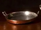12" Hammered Copper Paella Pan Skillet