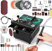 Mini Multi-Functional Table Saw,Mini Table Saw For Wood Cutting,Mini Table Saw For Craftsmulti-Functional Portable Adjustable Cutting Sanding Engraving Drilling All-In-One Machine