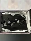 Air Jordan 4 Retro Black Canvas Mens Size 11
