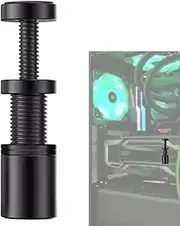 Graphics Card Support Stand - Adjustable GPU Holder, Metal Brace Arm, Black Tempered Post | Telescopic Aluminum Alloy Frame Stabilizing Desktop, Housing, Cabinets, Rigs, Setups, Stations, Towers