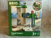 BRIO World 33674 SIGNAL STATION Thomas Wooden Train Track Interactive w/Figure