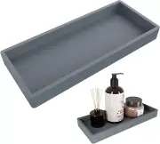 Bathroom Counter Tray Silicone Vanity Tray Shatterproof Flexible Bathroom Tray K