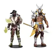 Incredibly Detailed Mortal Kombat Sub-Zero vs Shao Khan Action Figure 7" 2-pack