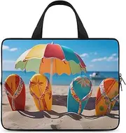 Laptop Case Sleeve Shockproof Computer Carrying Bag Colorful Flip Flops Beach Ball Notebook Case Cover Laptop Bag Water Resistant Computer Cases Tablet Briefcase for Travel Business 13 Inch