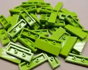 x50 NEW Lego Tiles Lime Green Smooth Finishing Tile 1x3 1 x 3 MODULAR BUILDINGS