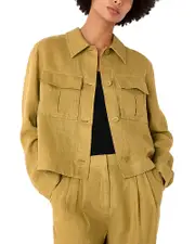 Whistles Abby Linen Casual Jacket