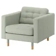 LANDSKRONA armchair, Gunnared light green/wood