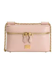 Dolce Gabbana Sicily Logo Plaque Crossbody Bag One size blush color