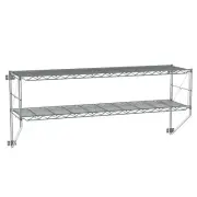 Metro 12WS52C Erecta Shelf 2-Tier Wall Kit, Chrome, 13" x 50.25" x 21"