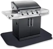 GRILLTEX Under The Grill Protective Deck and Patio Mat, 39 x 72 inches, Black