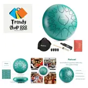 Steel Tongue Drum-13 Note 12 Inch Percussion Instrument Lotus Hand Pan Drum C...