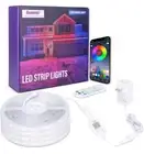 24V 100Ft Multicolor Outdoor Led Strip Lights Waterproof Remote Control