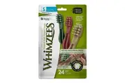 Whimzees Small 24 Pack of Dental Toothbrush Star Dog Treats 360 gram