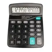 12-Digit LCD Calculator with Solar and Battery Power for Home and Office Use