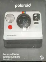 Polaroid Now Instant Camera, Generation 2, Black/White