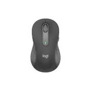 Logitech Signature M650 L LEFT Mouse - Bluetooth/RF - USB - Optical 5 Programmable Button(s) - Graphite - Wireless