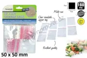 160 Mini Zip Lock Storage Cello Bags Craft Resealable Satchel Plastic Bag Zipper