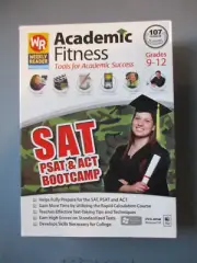 Academic Fitness SAT/PSAT/ACT BOOTCAMP Grade 9-12 DVD-ROM By Weekly Reader NEW