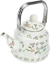 VERDANVERSE Enamel Tea Kettle Practical Boiling Pot for Induction and Gas Stoves Elegant Design for Tea and Lovers Easy to Clean and Fill Stylish Kitchen Accessory