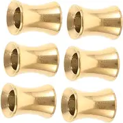 [TOGEVAL] Metal Ear Gauges 6pcs Set Earring Stretching Kit Fashionable Tunnels for Ears Jewelry
