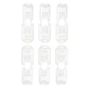 20mmx12mm(LxW) Cord End Tips - 6Pack - Nylon Shoe Lace End Clips - Clear