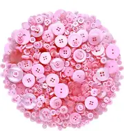 350Pcs Buttons for Crafts Assorted Size for Valentines Day Sewing DIY Crafts Dec