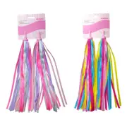 Kids Colorful Streamers Scooter Bike Handlebars Streamers Tassel Ribbons For Kid
