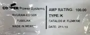 COOPER McGraw Edison FL24K100 Type K 100 AMP Fuse Link