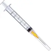 50 Pack 3ml 3cc 25 Gauge Disposable Syringe Tool, Individual Package