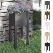 1/2x Solid Pinewood Garden Planter Patio Raised Bed Flower Box Pot vidaXL