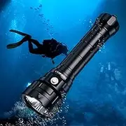 Wurrkos Powerful DL70 Scuba Dive Light, Bright 13000 Lumen Diving Flashlight with 4 XHP50.2, IPX8 Waterproof Dive Torch Underwater 328ft, 4 Mode Night Dive Flashlight for Submarine Deep Sea Cave