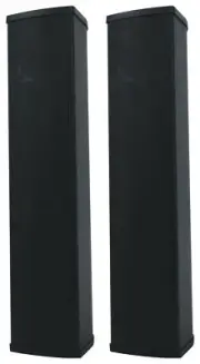 (2) Rockville WET ARRAY 5 BLACK Line Array Speakers For church/School/Auditorium