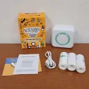 Note Buddy Mini Portable Printer Blue/Green, Bluetooth Smart Pocket Thermal