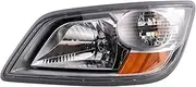 Left Headlight Assembly Drivers Side Compatible with 2006-2010 Hino 145 165 185 2015-2017 258 2008-2014 258ALP 2006-2014 258LP 268 268A 2006-2019 338 338CT