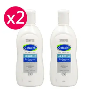 【Cetaphil 舒特膚】 AD益膚康修護潔膚乳 295mlx2瓶