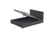 Milano Decor Eden Gas Lift Bed Dark Grey King Single King Single Bed Frames