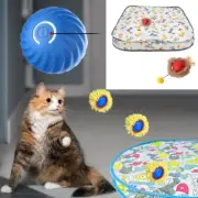 Rechargeable Cats Toy Motion Activated Balls with Playmat for Indoor Cats Fun