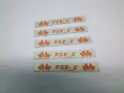 5 NOS PSB-II decal stickers Schwinn PSB 2 BMX red 5x3/4" checkered flag Androck